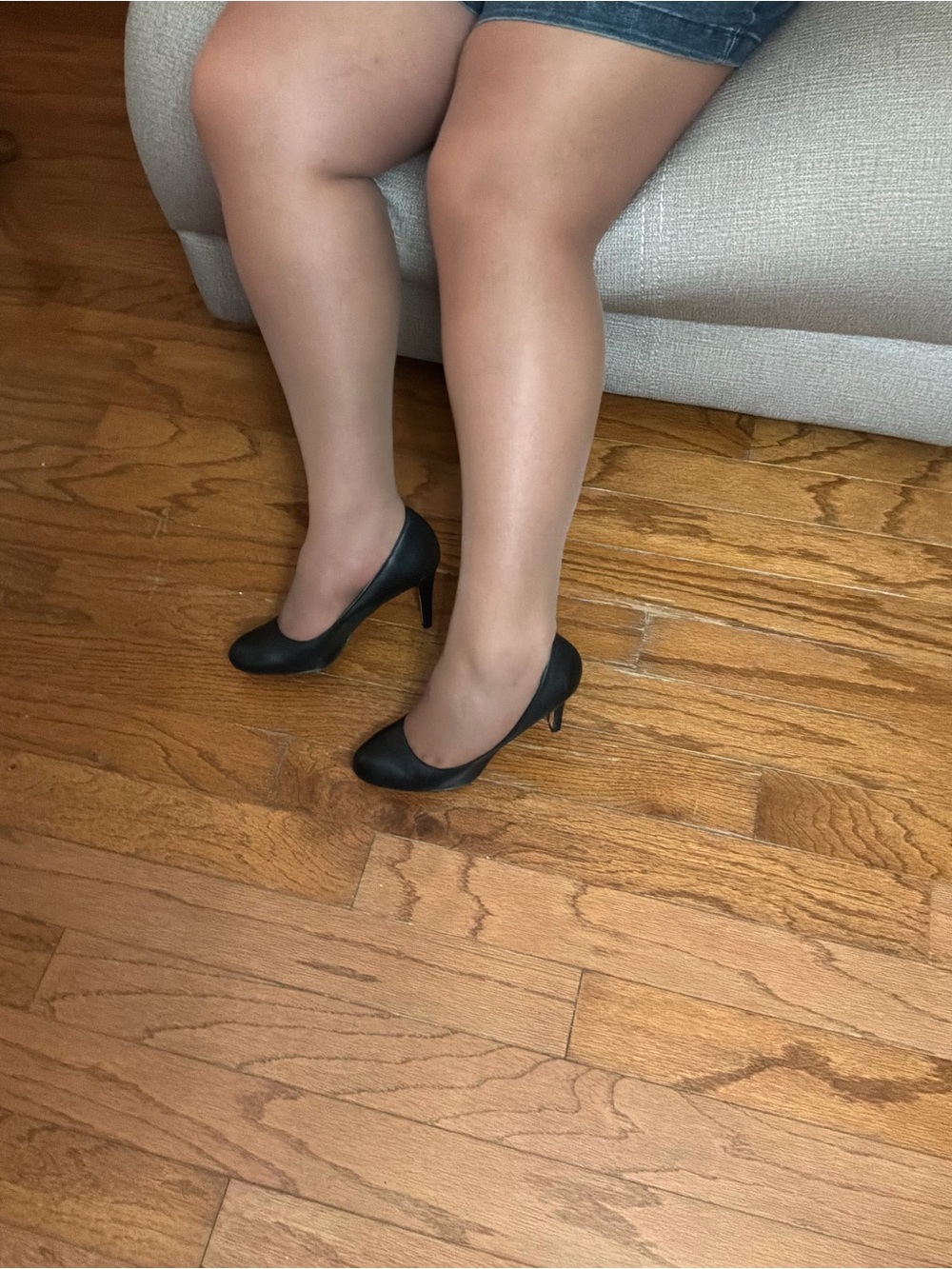 ******* Corso Como Black Mid-Heel Pump sb *******